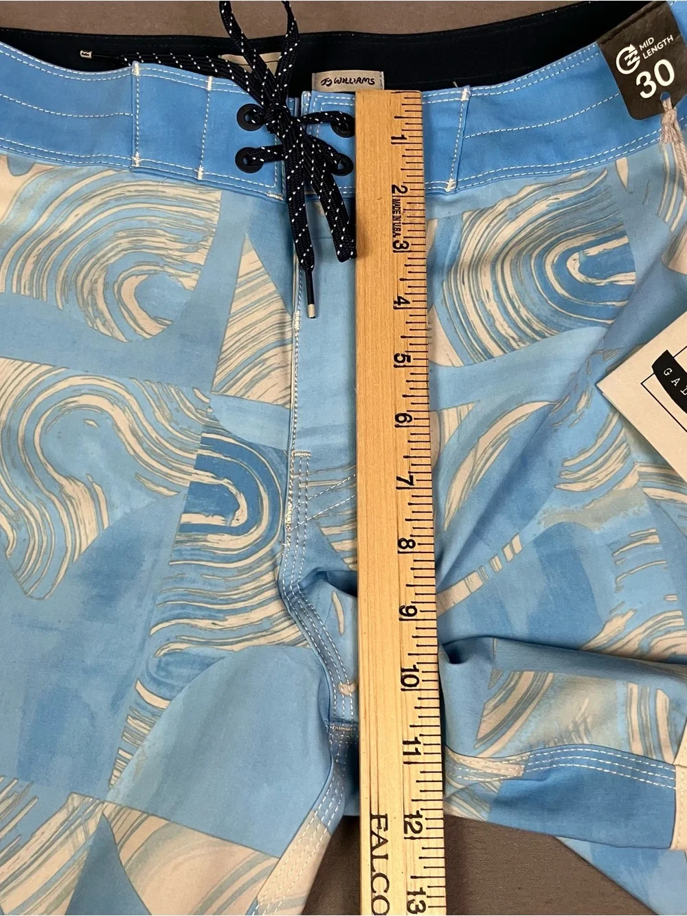 Billabong Gallery Ty Williams Men’s Size 30 Board Shorts Trunks Blue Wave NWT!
